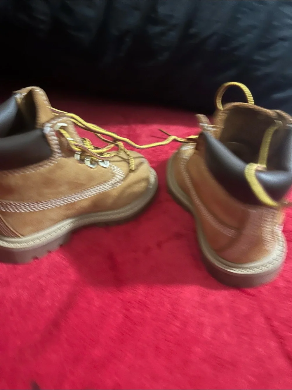 Tim’s - Kids Brown Lace-Up Work Boots -